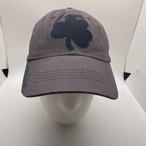 Norte‎ Dame Fighting Irish Gray , Blue & Green Adjustable Russell Cap Hat